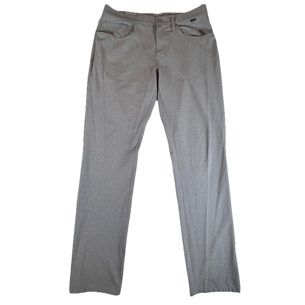 Travis Mathew Pants Mens 32x32 Gray Golf Chino Stretch Lightweight Casual Twill